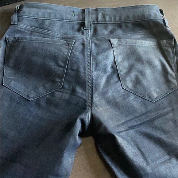 J Brand Navy Blue metal Coated Skinny Jeans - Picture 5 of 9